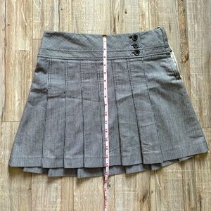 Vintage Y2K black and white striped mini skirt